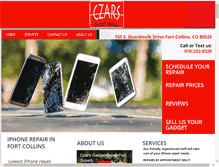 Tablet Screenshot of czarsgadgetrepair.com